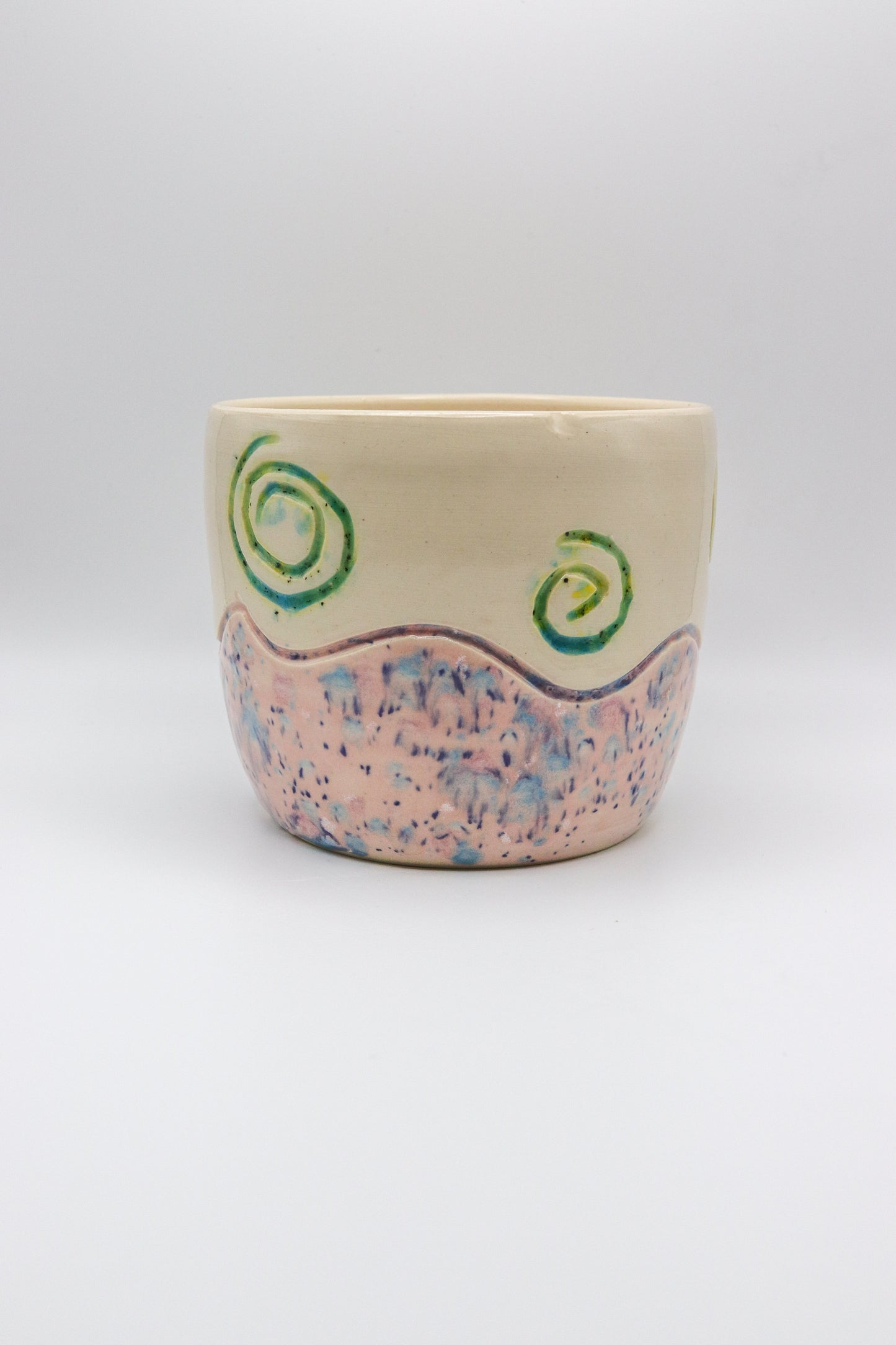 Pink Swirl Planter
