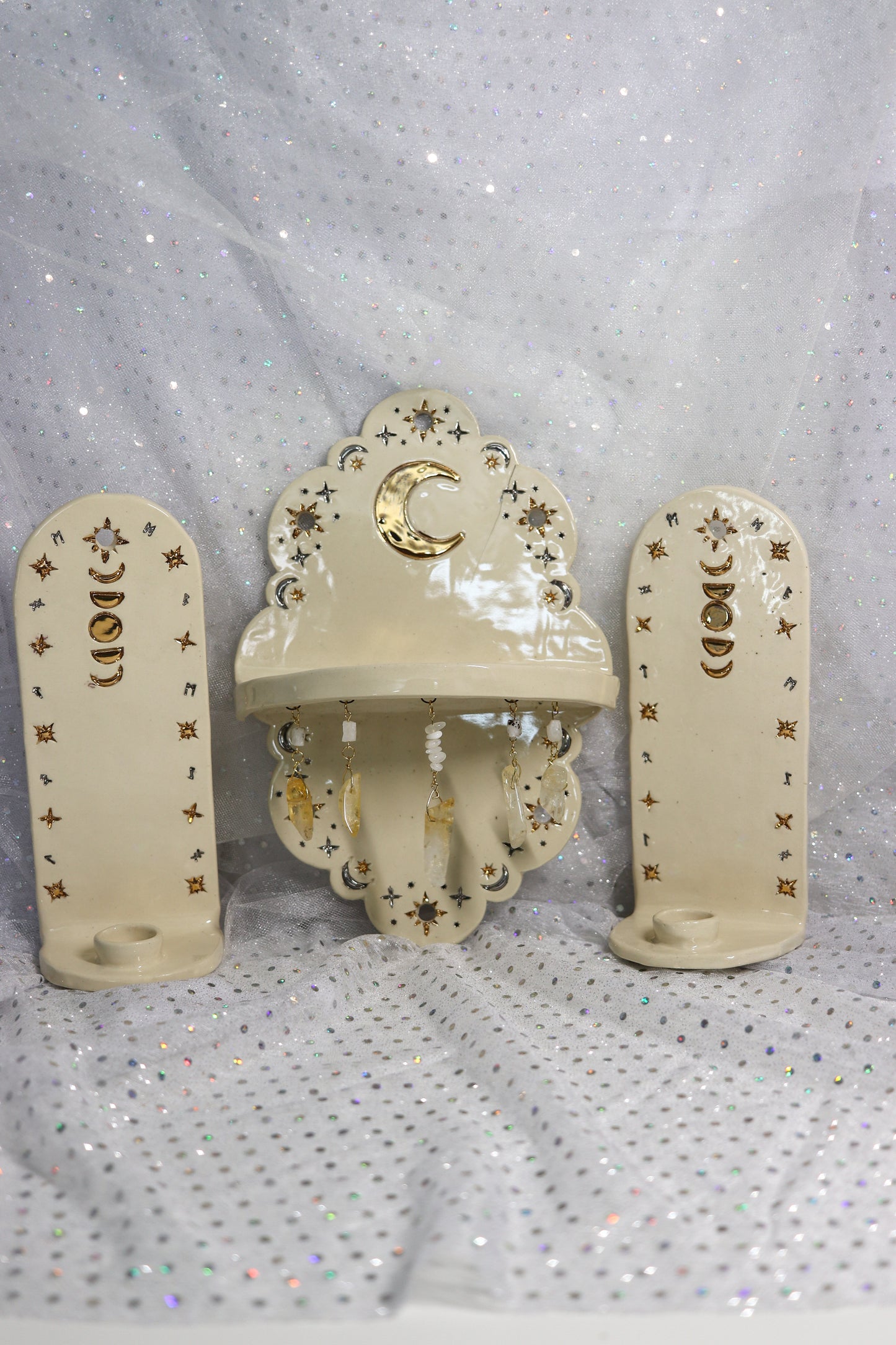 Celestial Moon Altar with Citrine