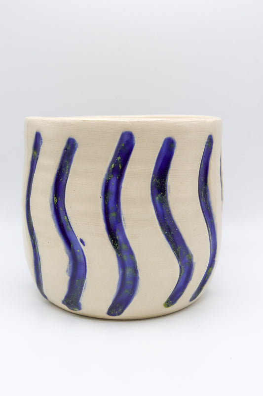 Blue Speckled Planter