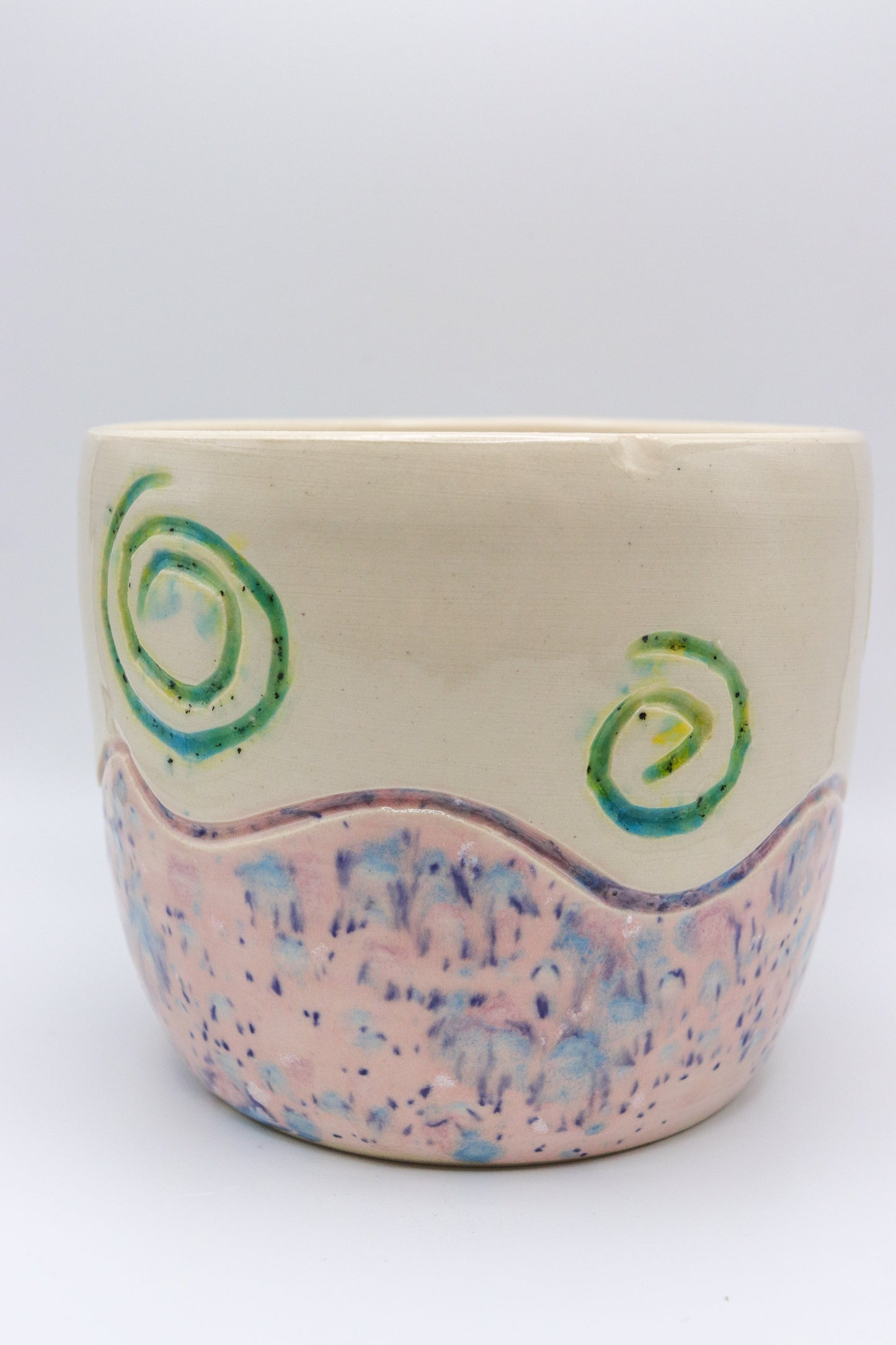 Pink Swirl Planter
