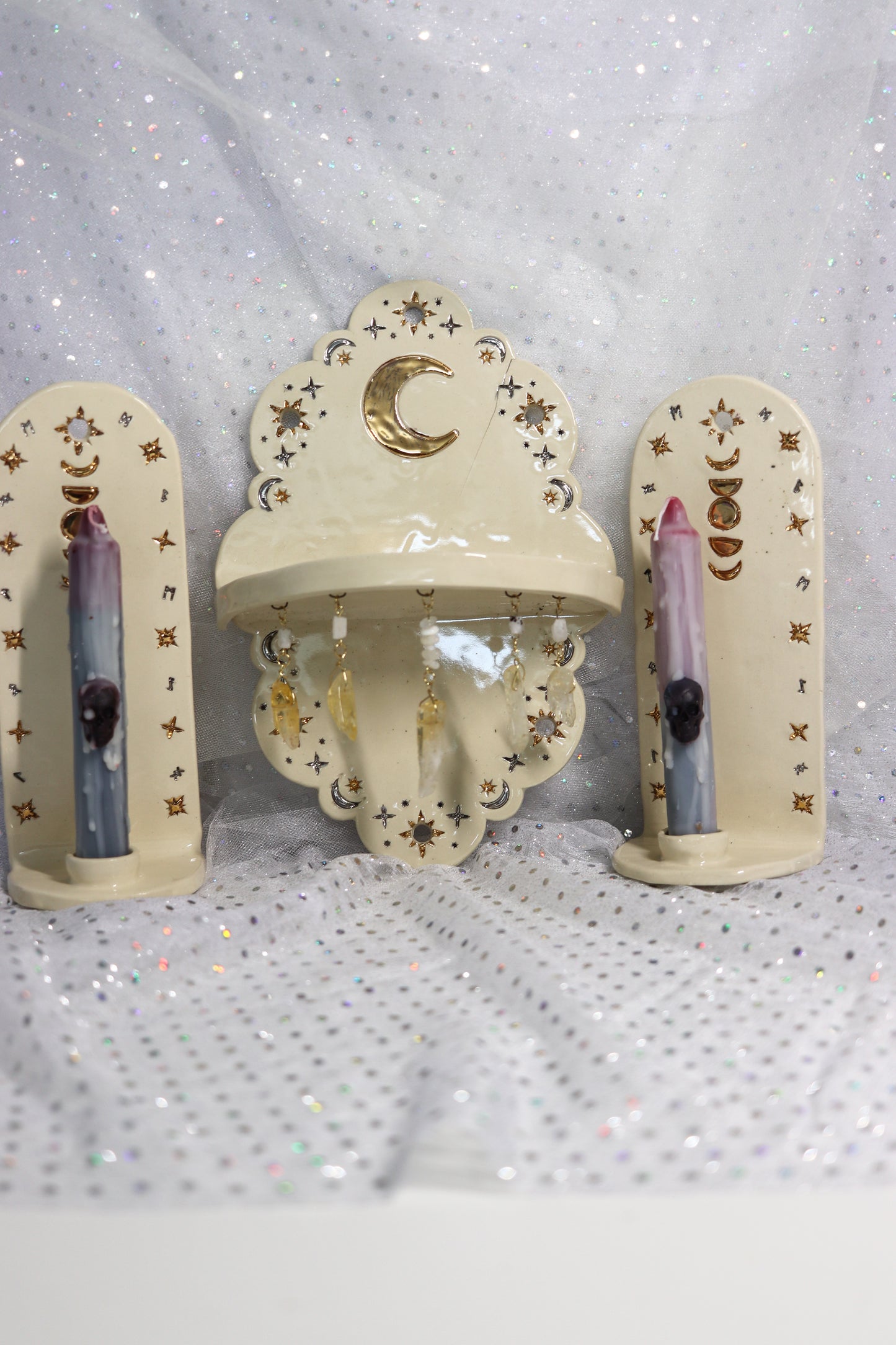Celestial Moon Altar with Citrine