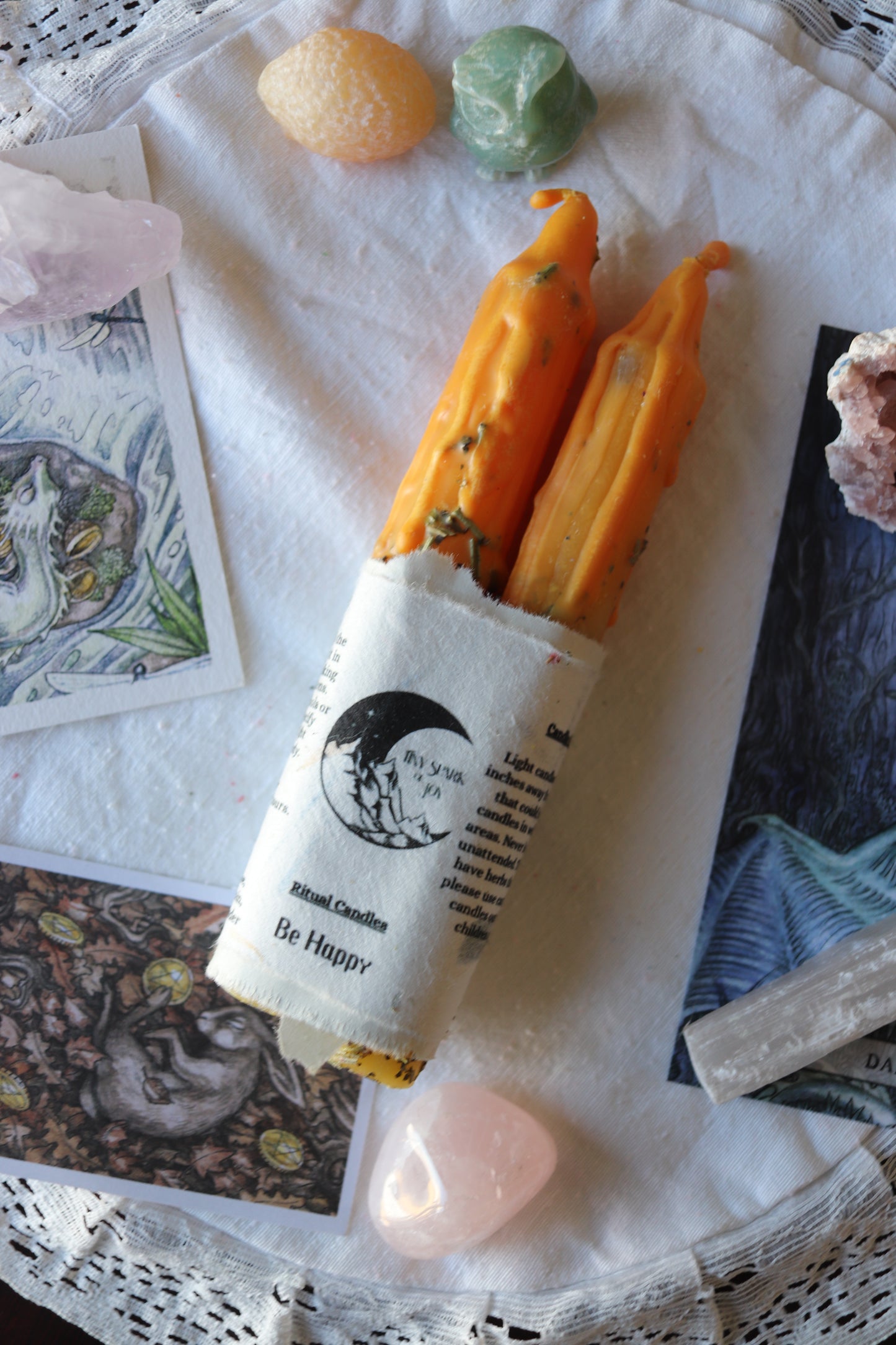 Be Happy Ritual Spell Candles