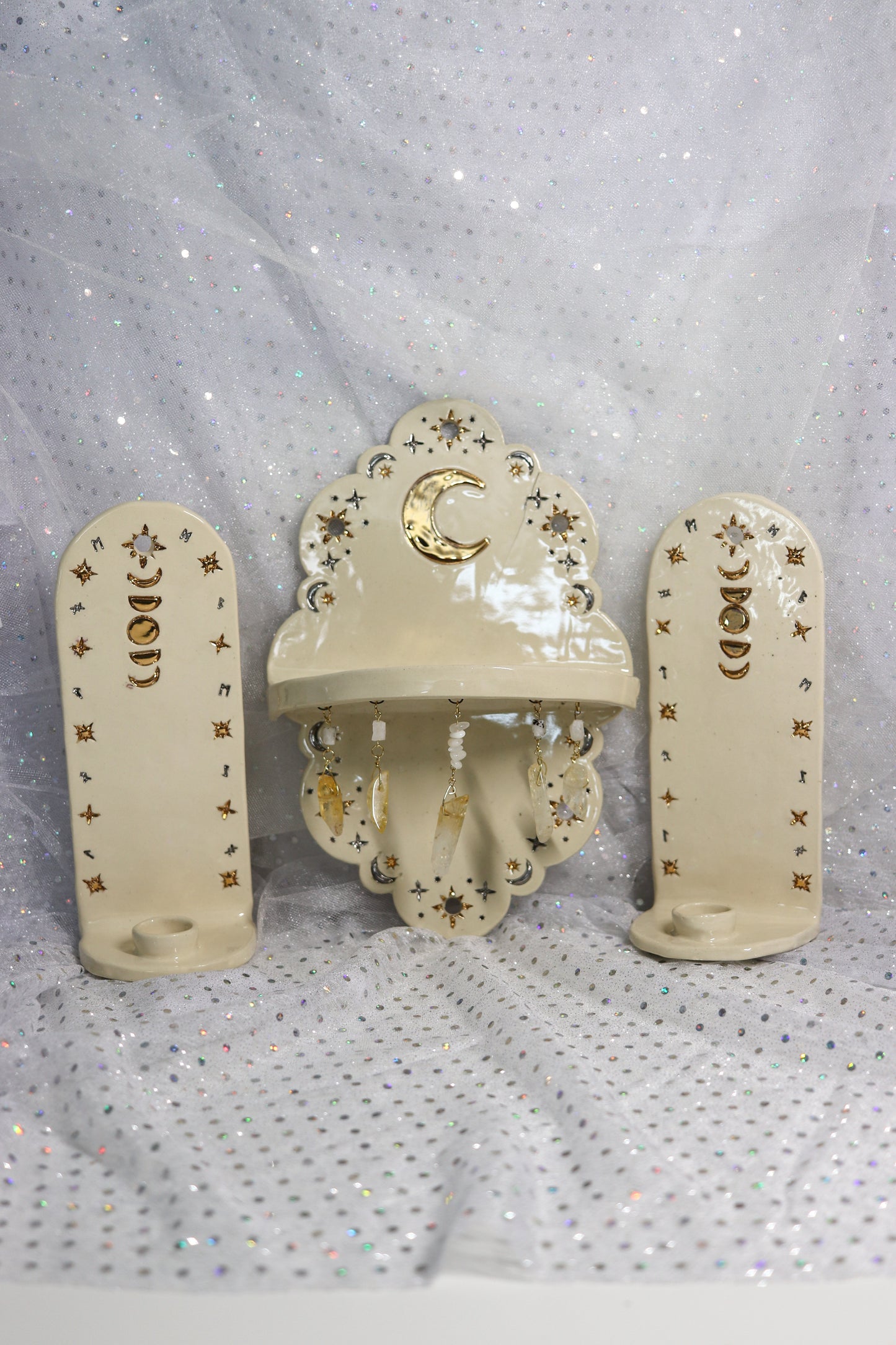Celestial Moon Altar with Citrine