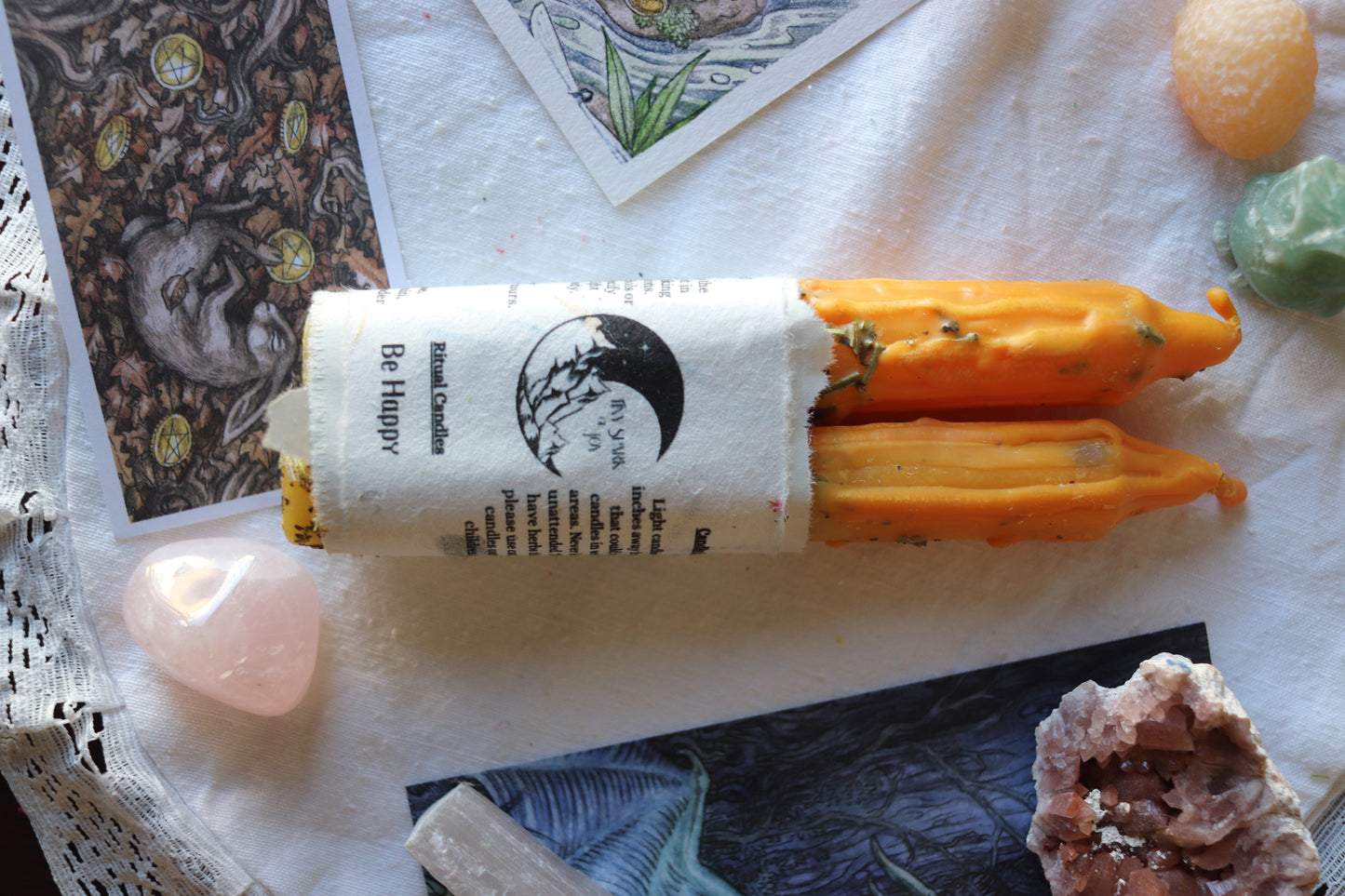 Be Happy Ritual Spell Candles