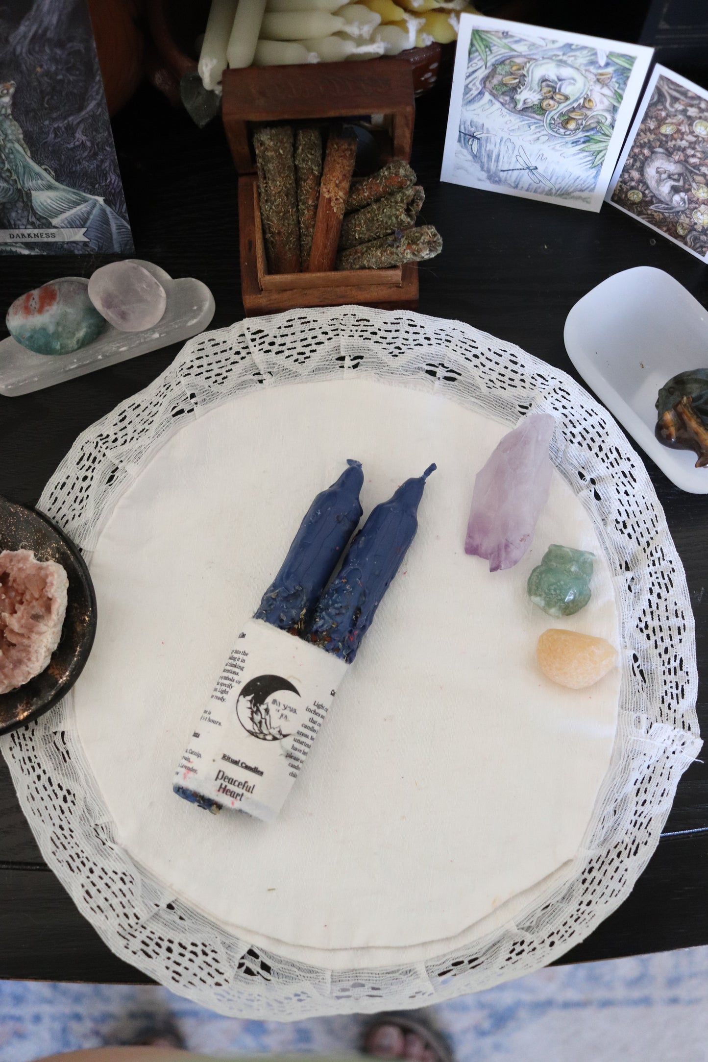 Peaceful Heart Ritual Spell Candles