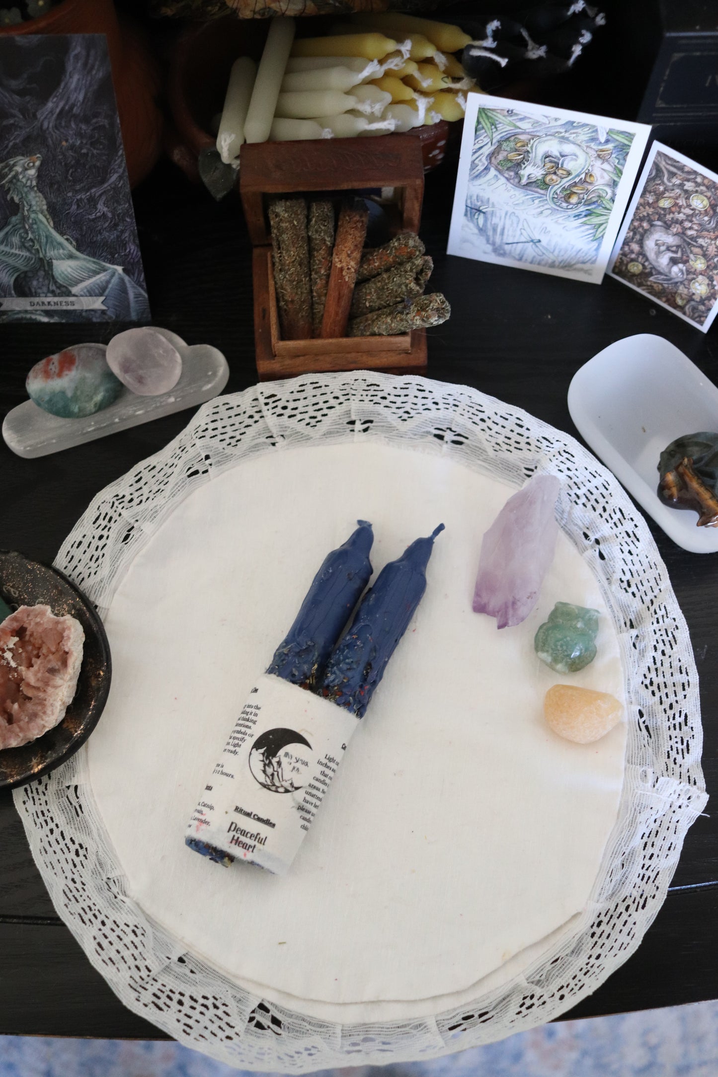 Peaceful Heart Ritual Spell Candles