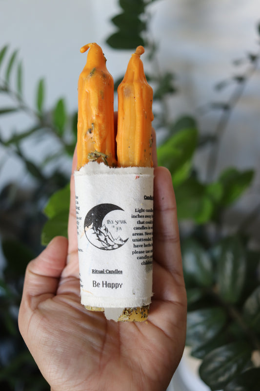 Be Happy Ritual Spell Candles