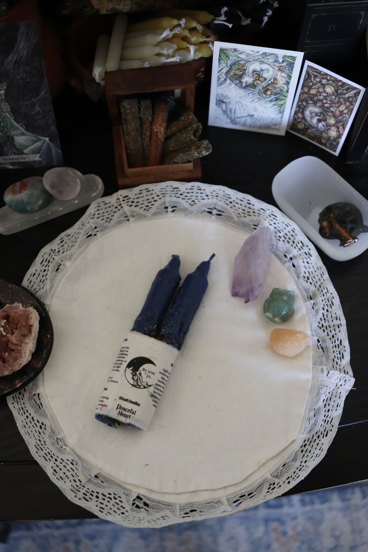 Peaceful Heart Ritual Spell Candles