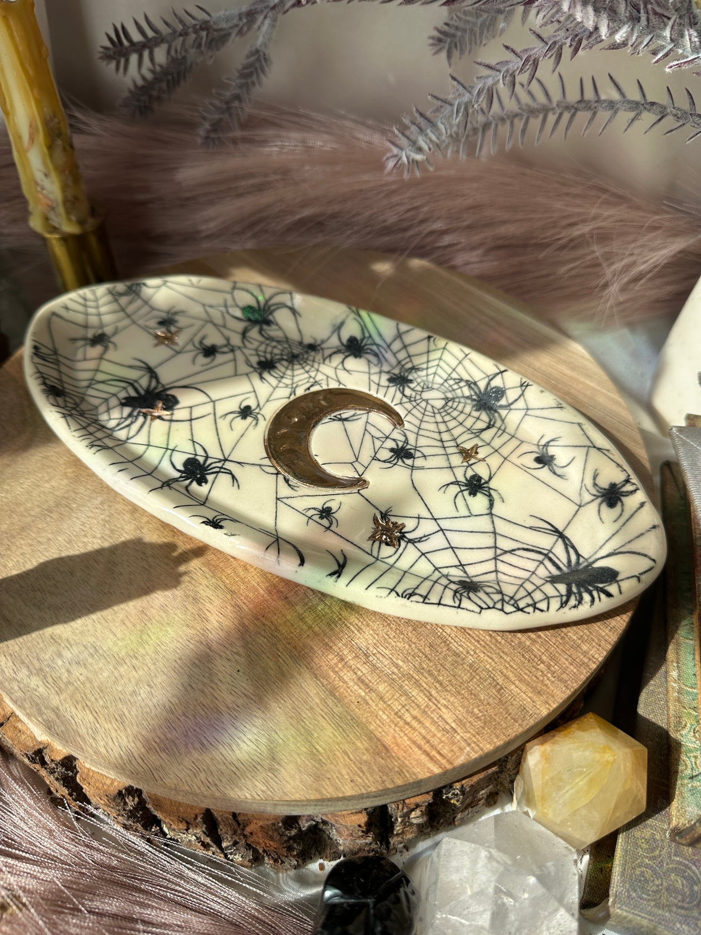 Spider Trinket Dish/Incense Burner