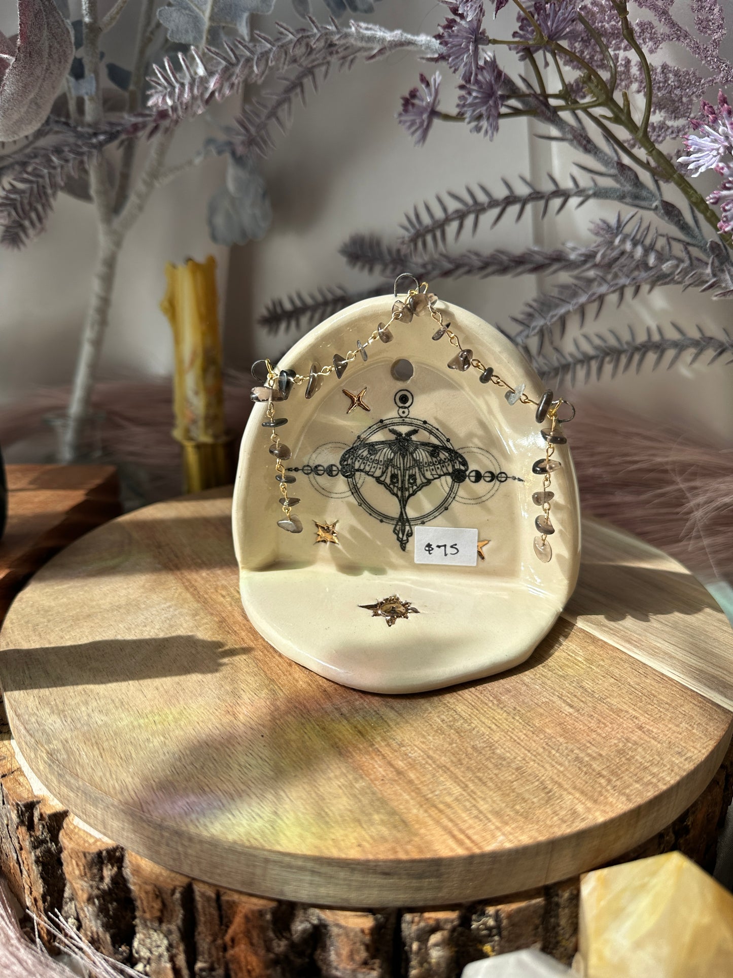 Intuition Mini Altar with Smokey Obsidian