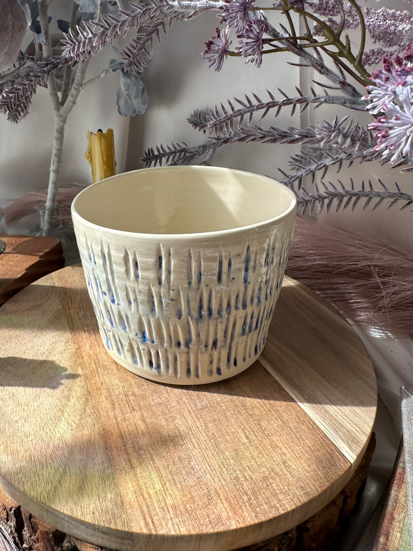 Small Blue Specked Planter