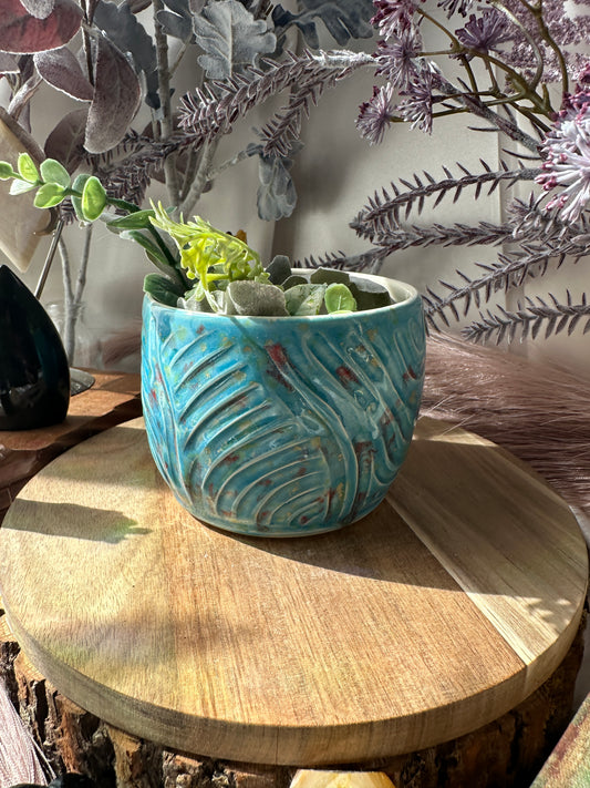 Blue Swirl Planter