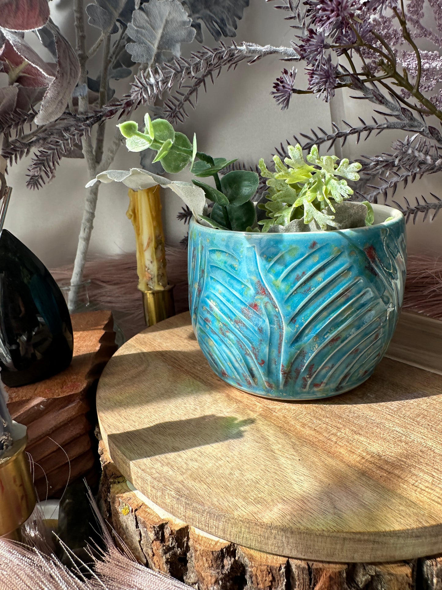 Blue Swirl Planter