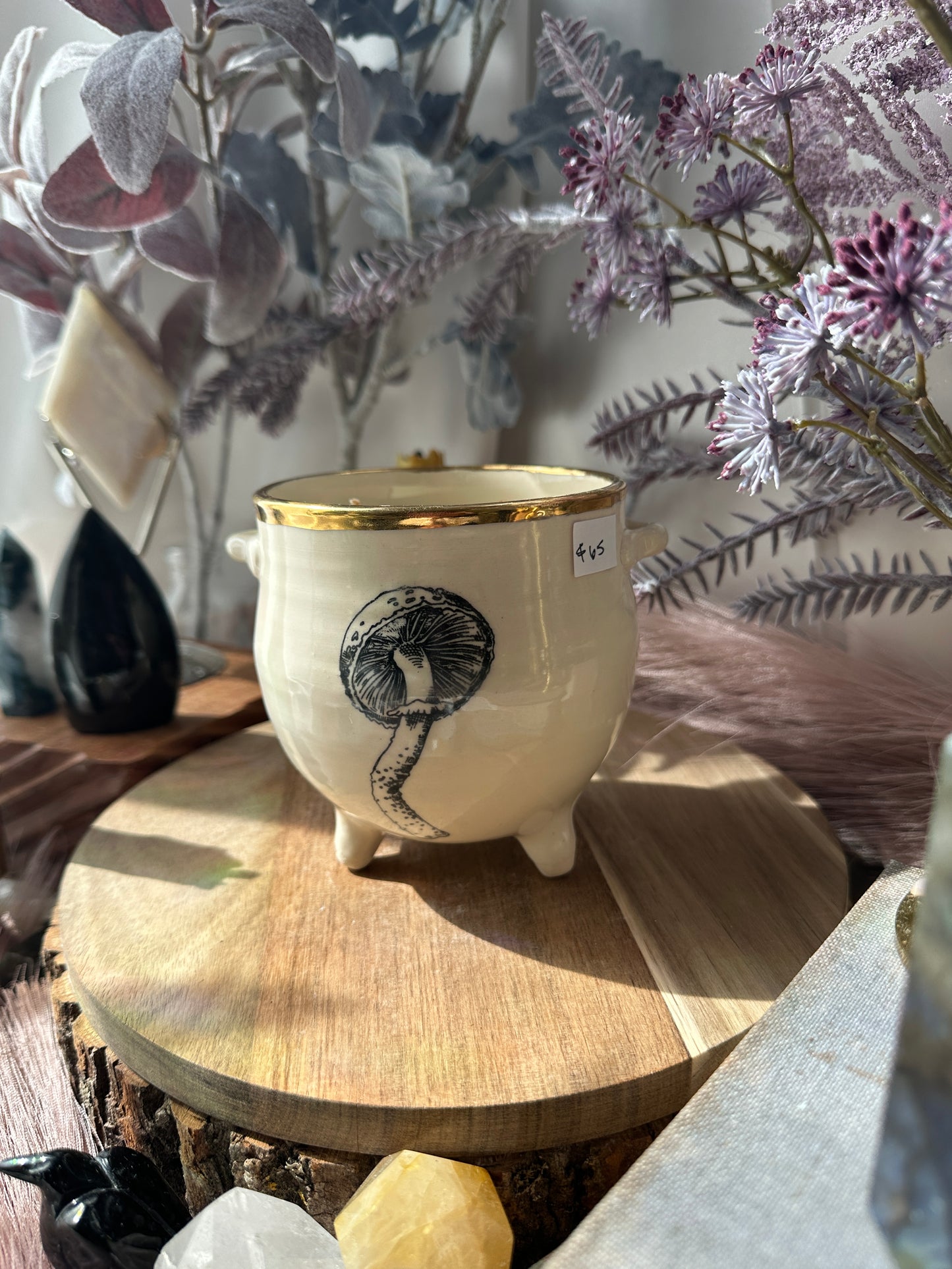 Mushroom Cauldron Candle