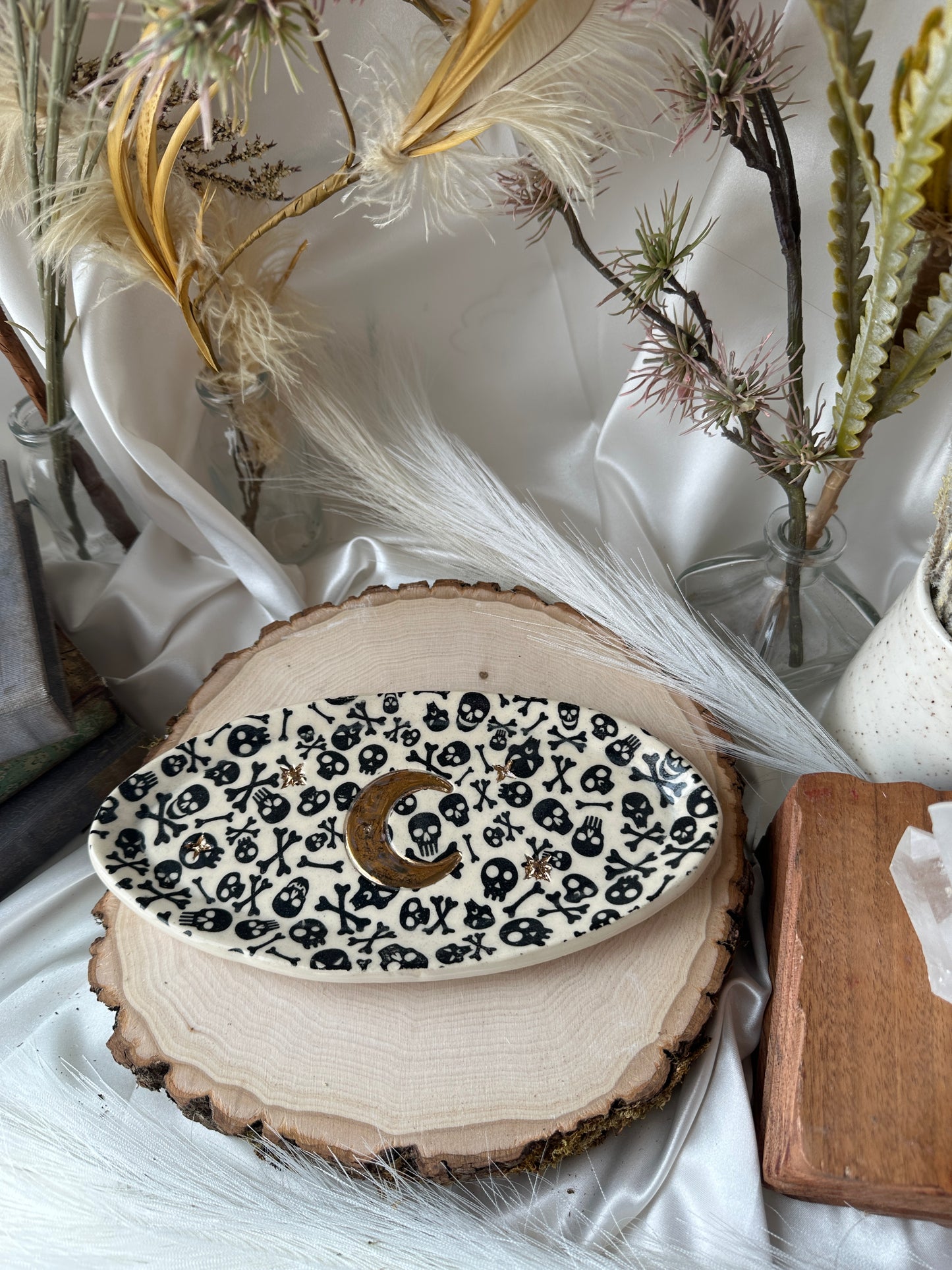 Skull/Bones Trinket Dishes/Incense Burners