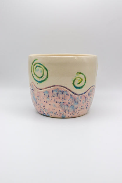 Pink Swirl Planter