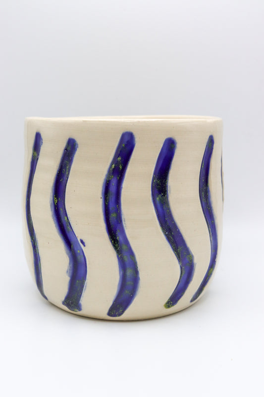 Blue Speckled Planter