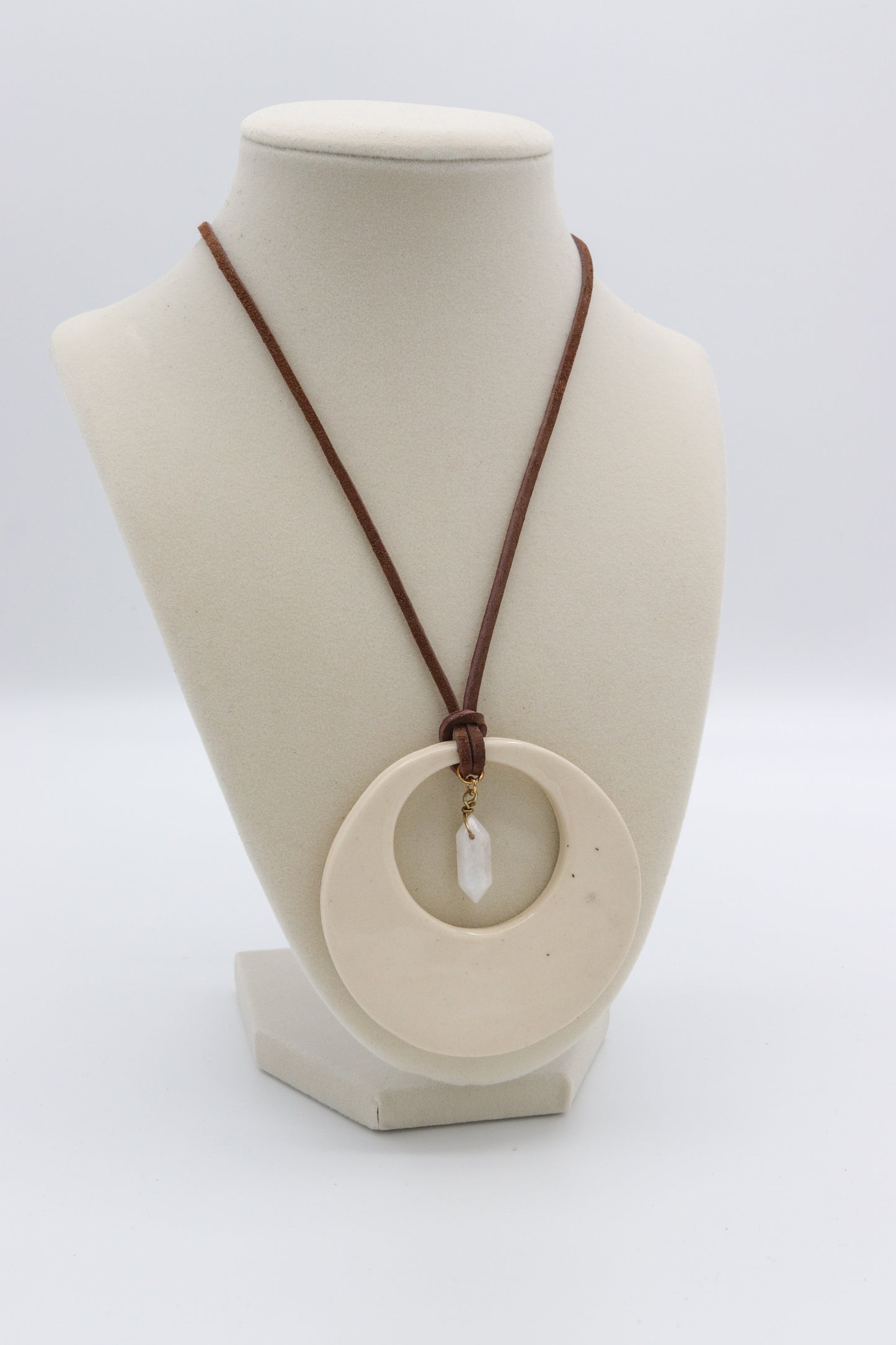 Ceramic Moonstone Necklace