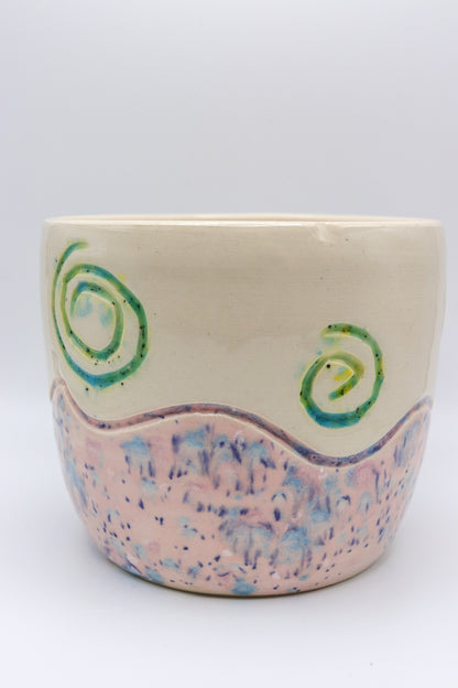 Pink Swirl Planter