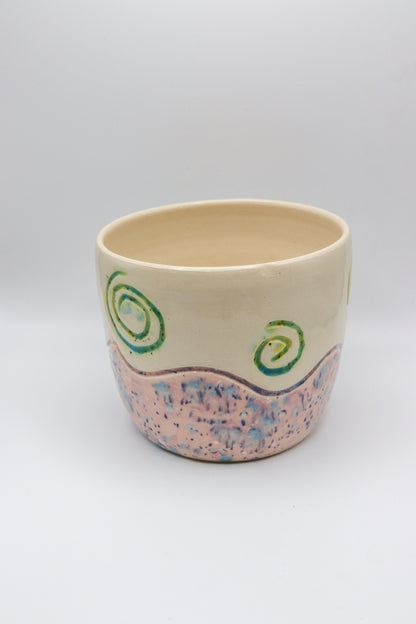 Pink Swirl Planter