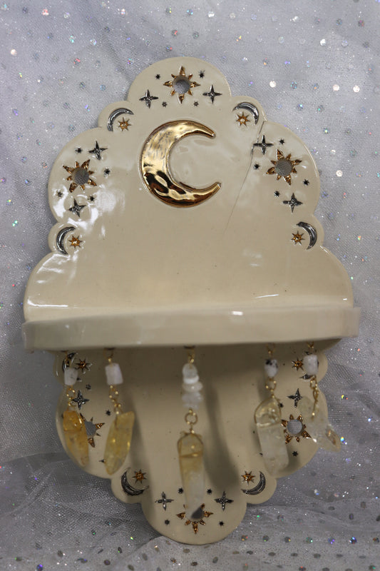Celestial Moon Altar with Citrine