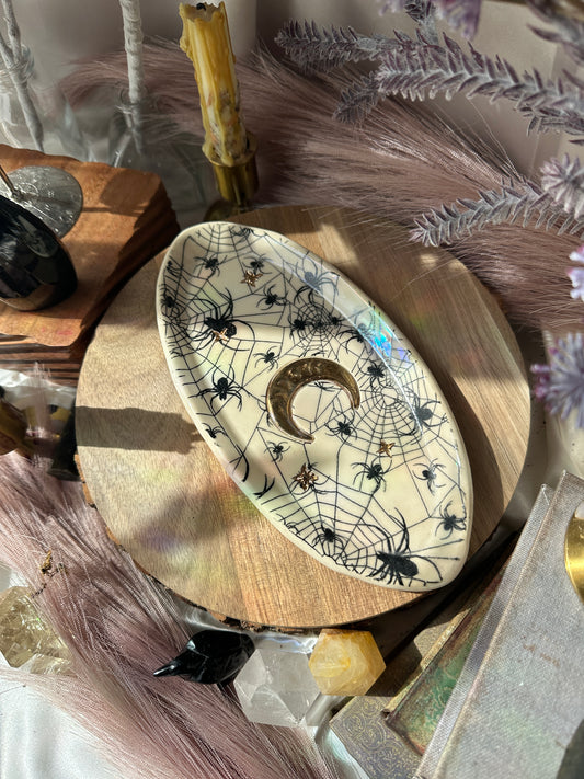 Spider Trinket Dish/Incense Burner