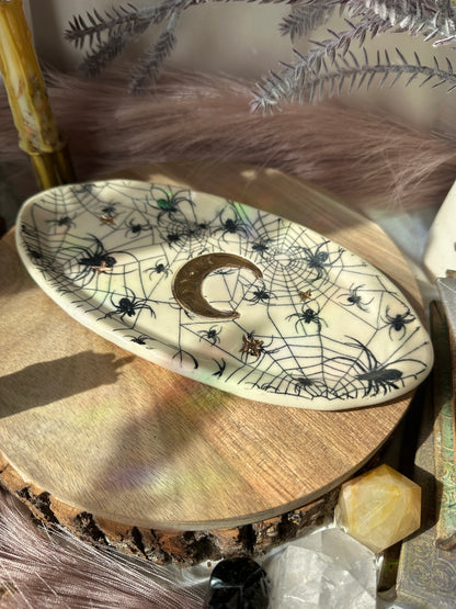 Spider Trinket Dish/Incense Burner