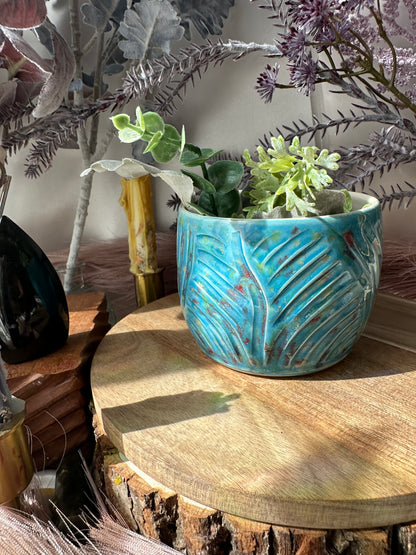 Blue Swirl Planter