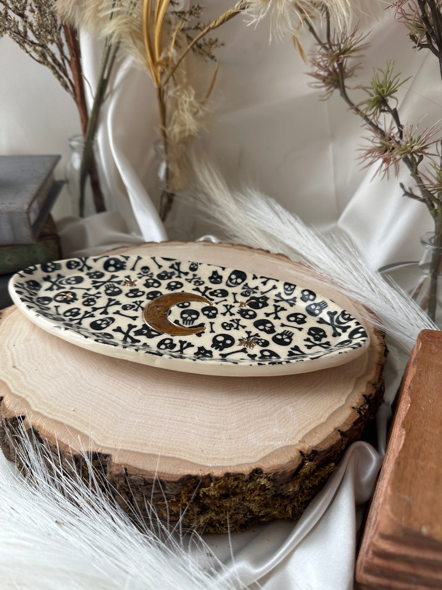 Skull/Bones Trinket Dishes/Incense Burners