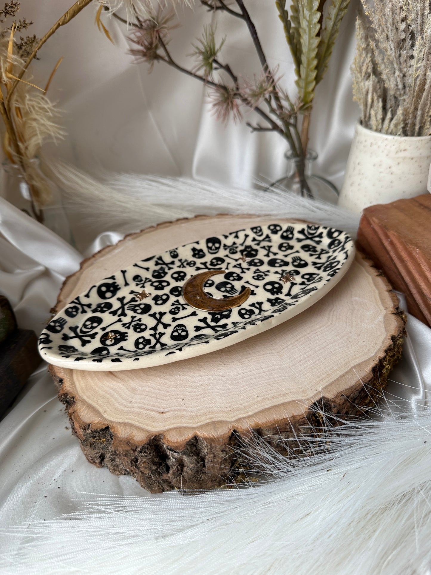 Skull/Bones Trinket Dishes/Incense Burners