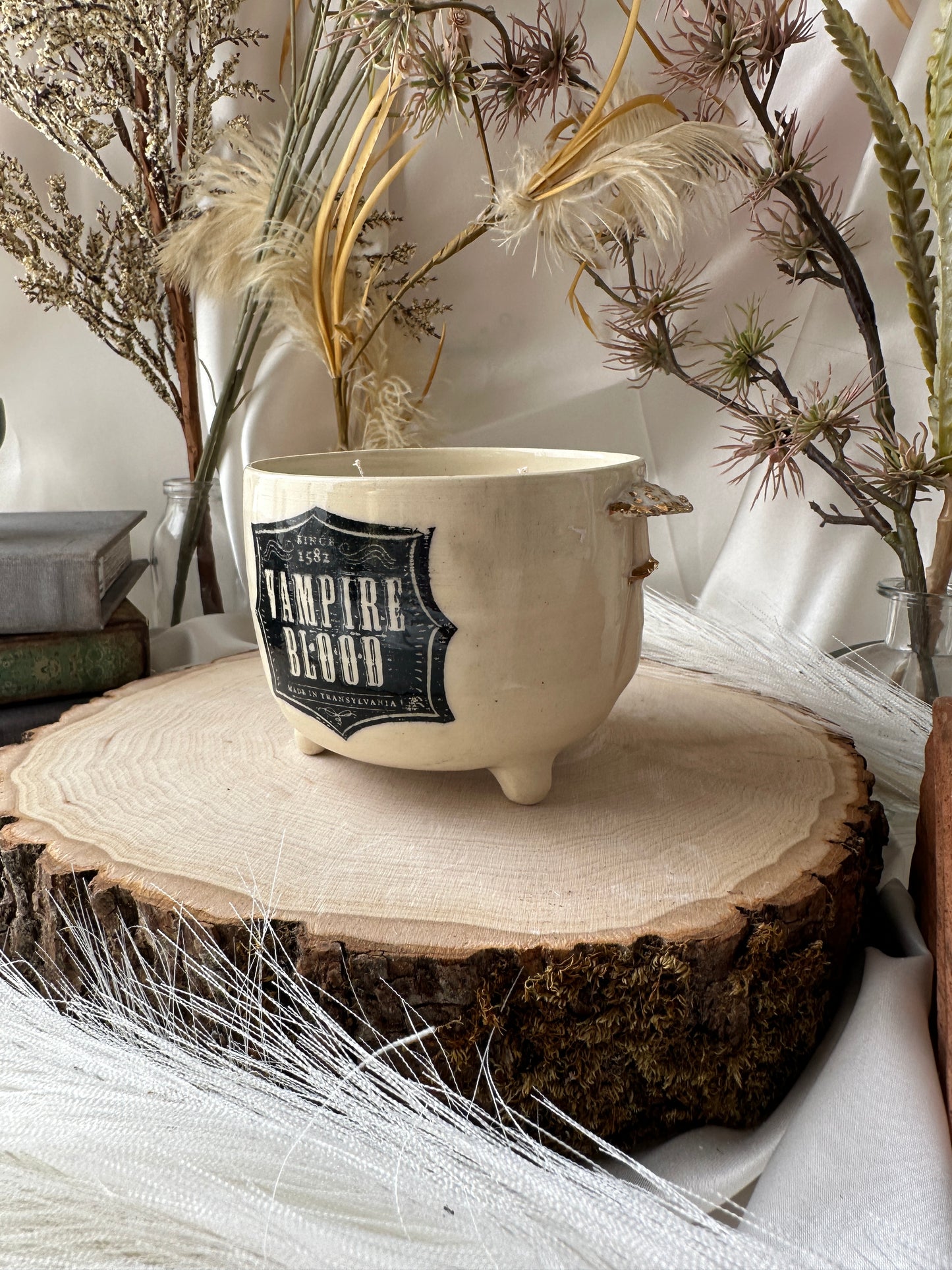 Cauldron Mushroonm Candle