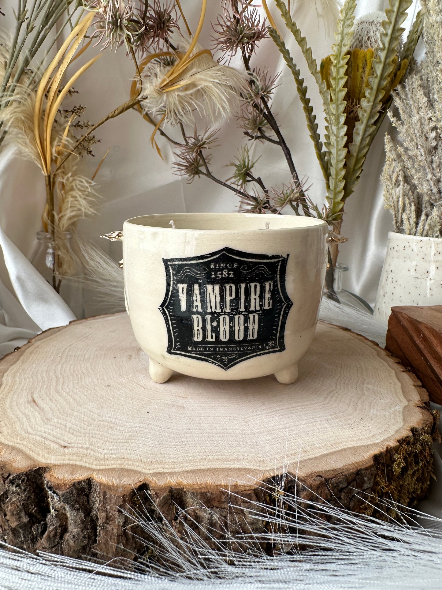 Cauldron Mushroonm Candle