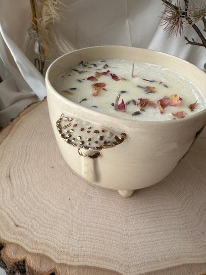 Cauldron Mushroonm Candle
