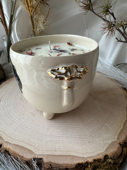 Cauldron Mushroonm Candle