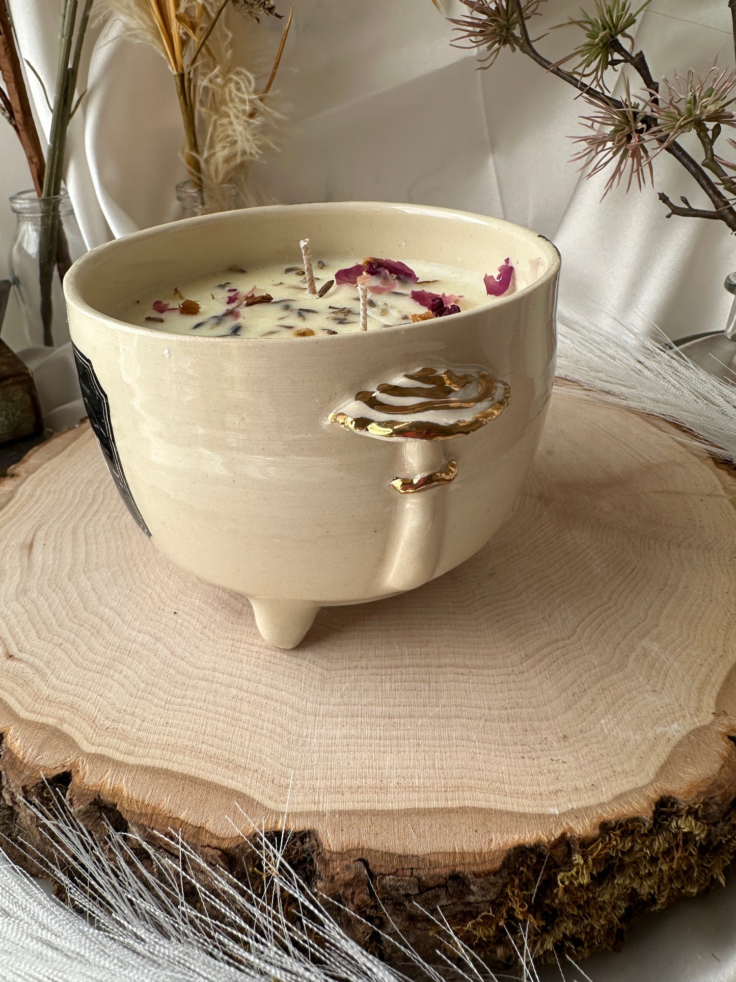 Cauldron Mushroonm Candle