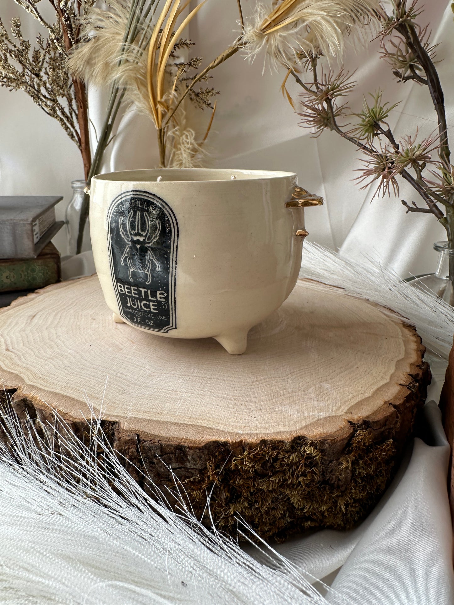 Cauldron Mushroonm Candle