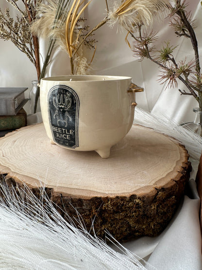 Cauldron Mushroonm Candle