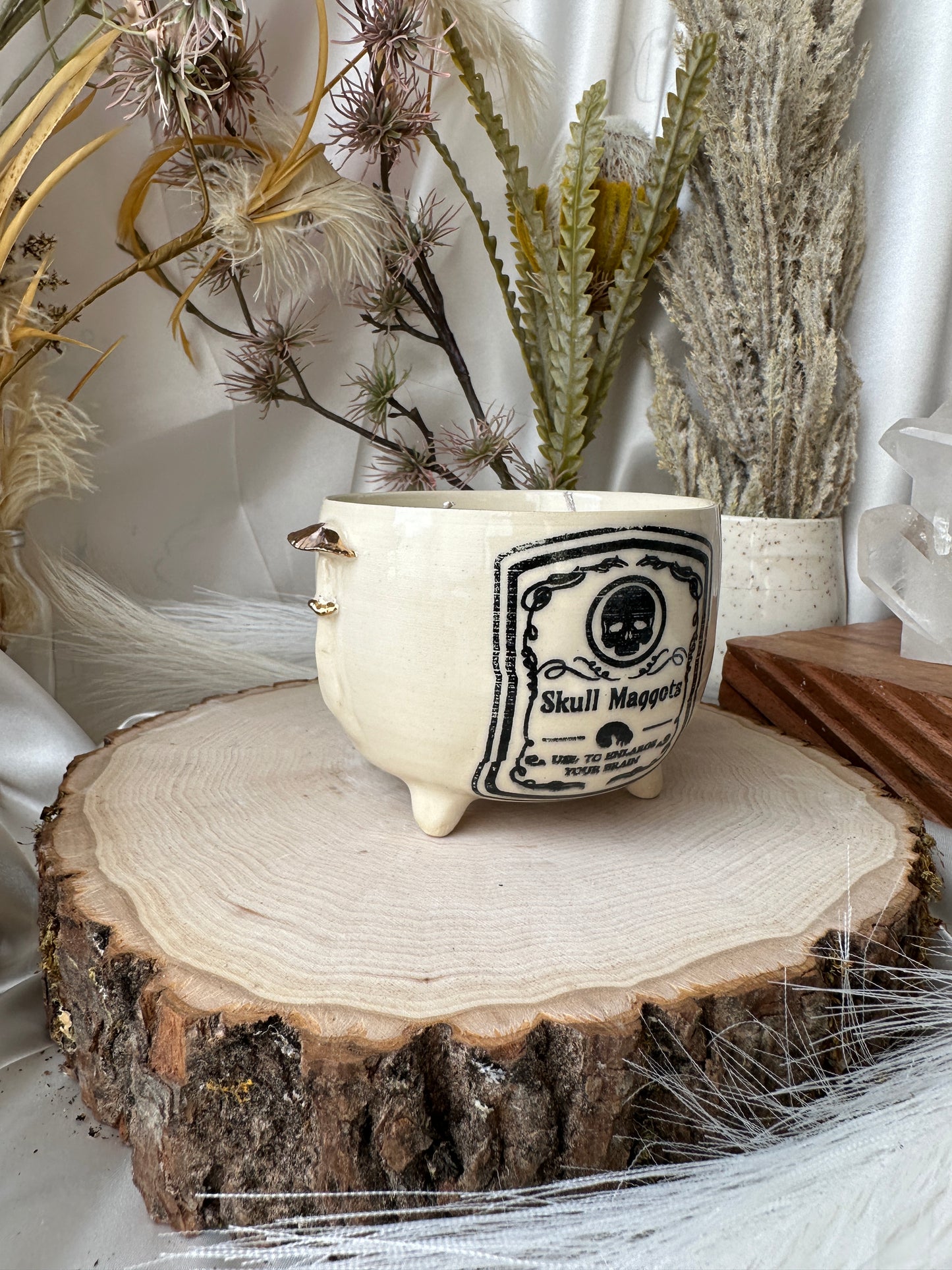 Cauldron Mushroonm Candle