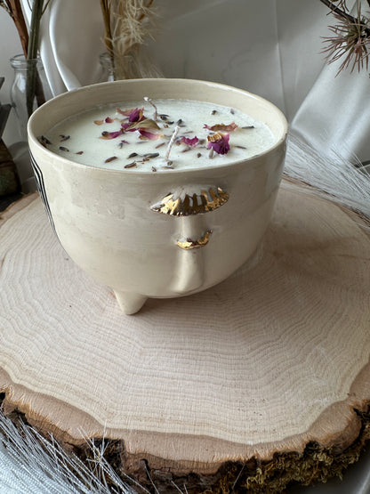 Cauldron Mushroonm Candle