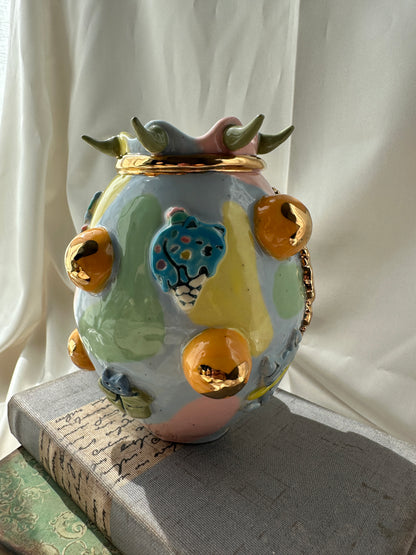 Chin Up Fangs Out Vase