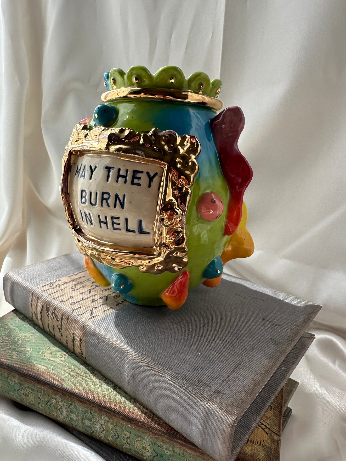 May They Burn In Hell Vase
