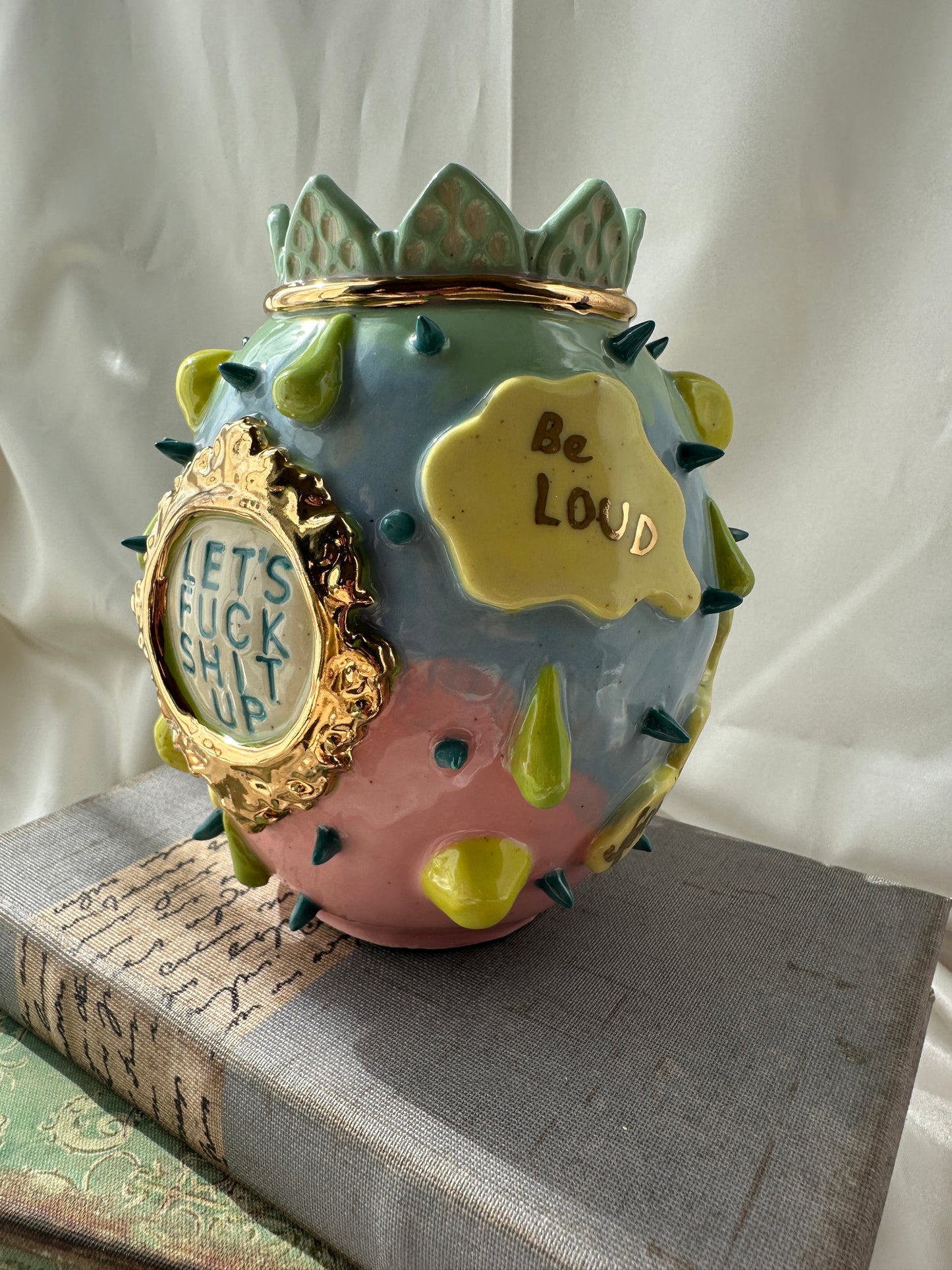 Let's Fuck Shit Up Vase