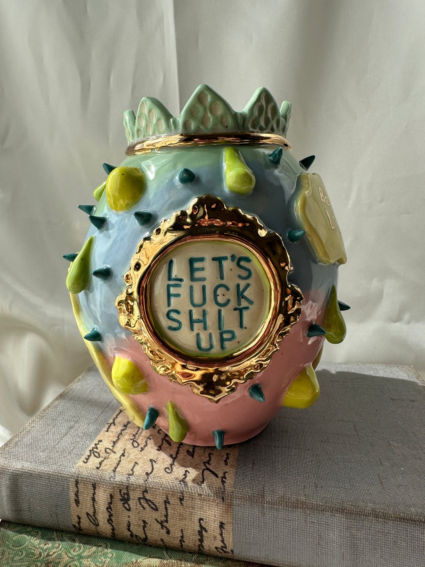 Let's Fuck Shit Up Vase